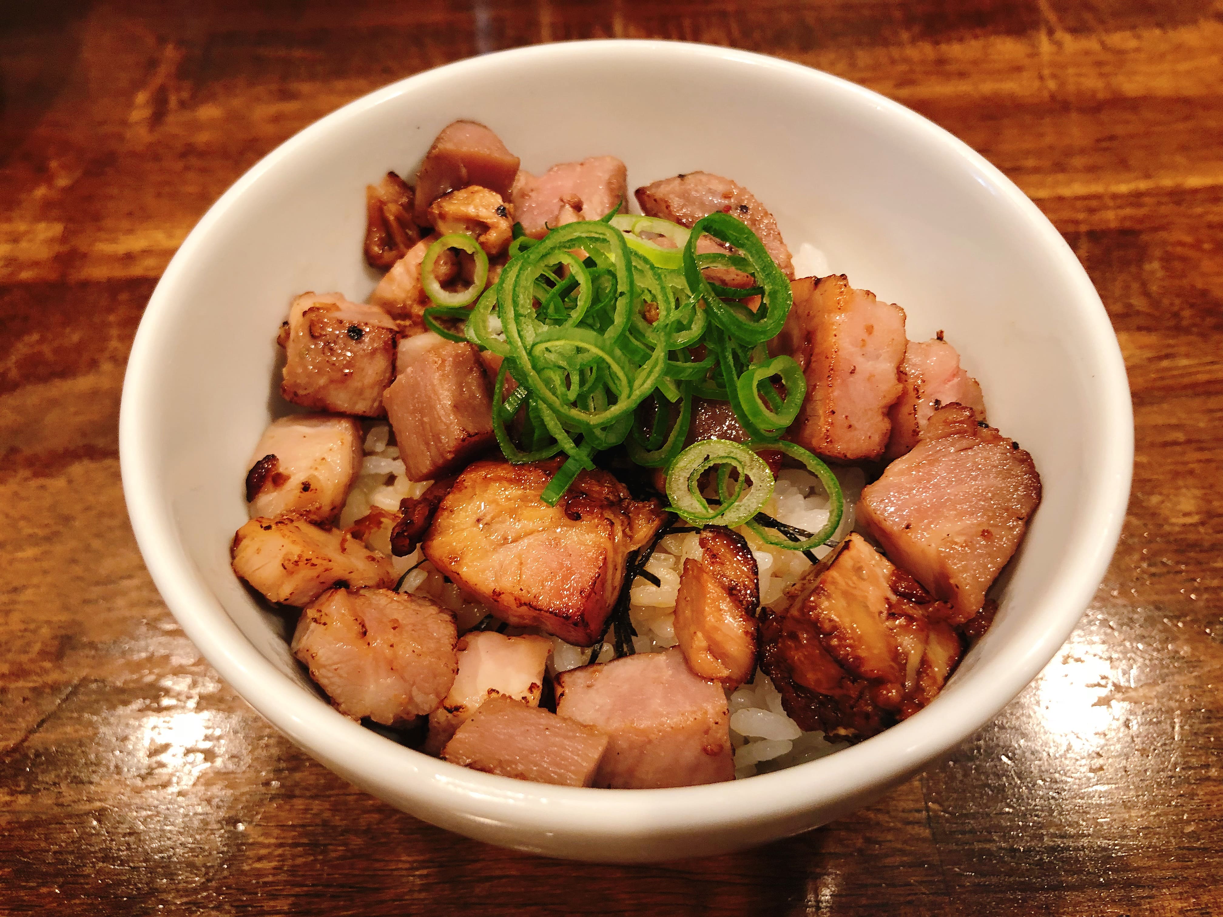 小さいチャーシューご飯