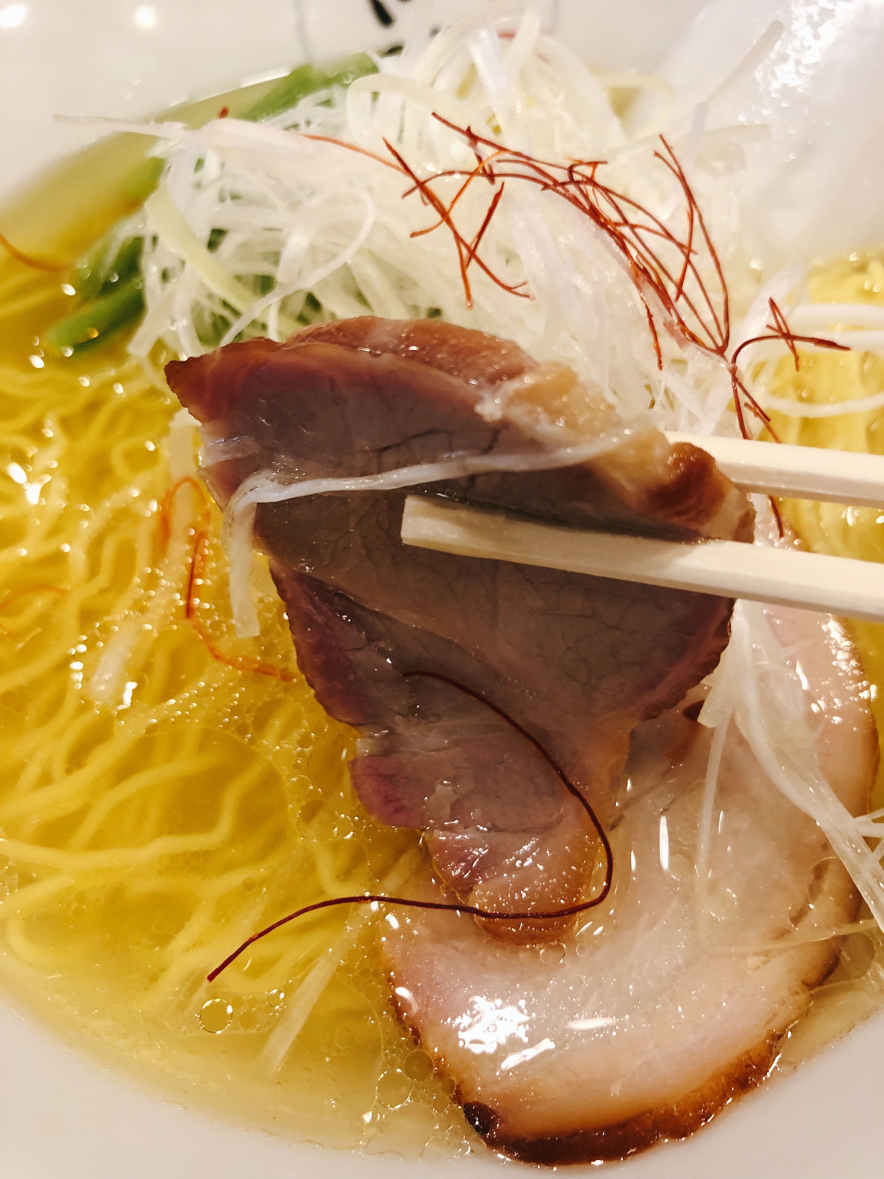 鶏そば　きび　チャーシュー