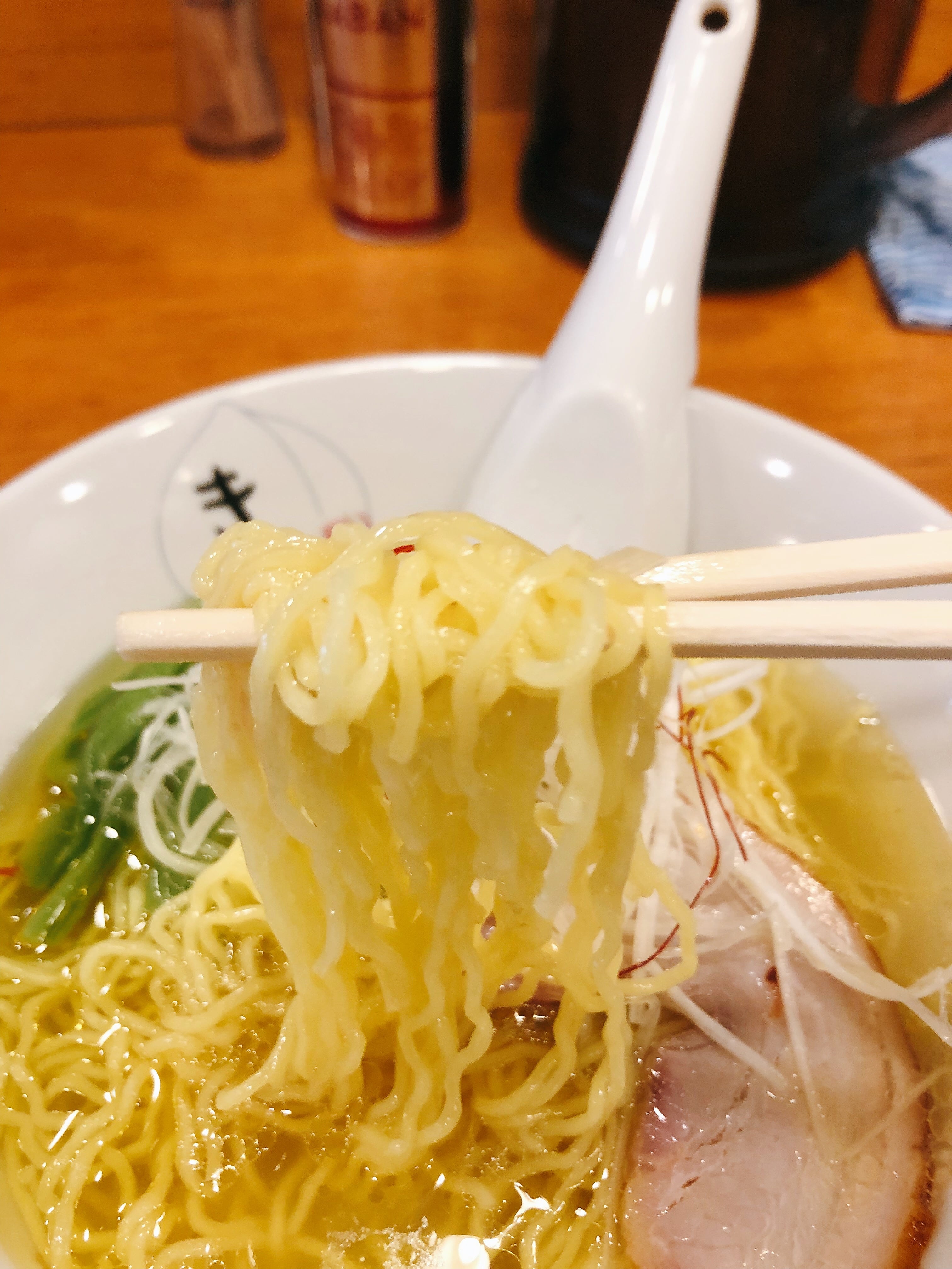 鶏そば　きび　麺